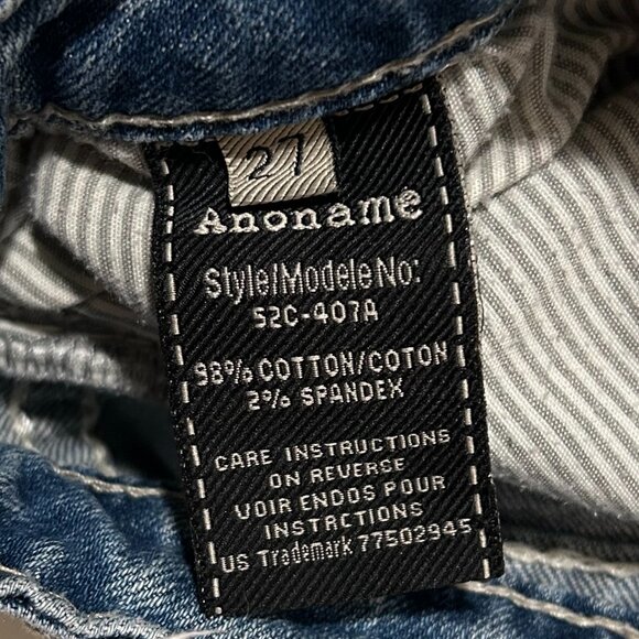 ANONAME Adriana Capri Jeans w Jewel button SIZE 27 - Picture 7 of 7